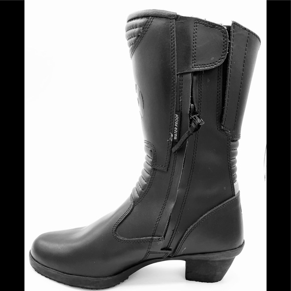 Oxford Shoes - Oxford Leather Motorcycle Boots Sz Euro 40 UK 6.5